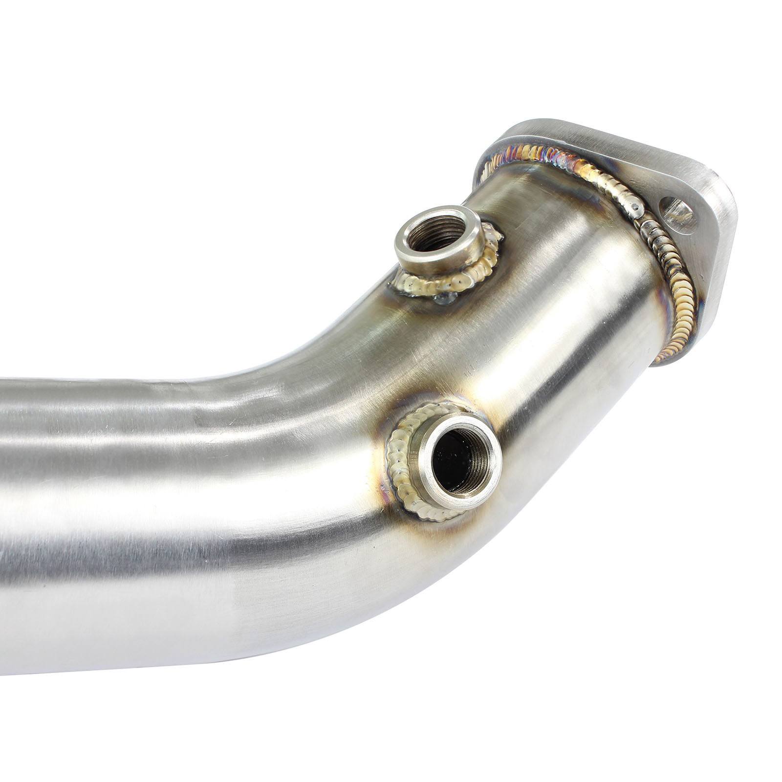 aFe Power AFE-48-36701 Twisted Steel 3-1/2 to 3 IN 304 Stainless Steel Street Series Down Pipe w/ Cats Mitsubishi Lancer EVO X 08-15 L4-2.0L (t) - Image 5