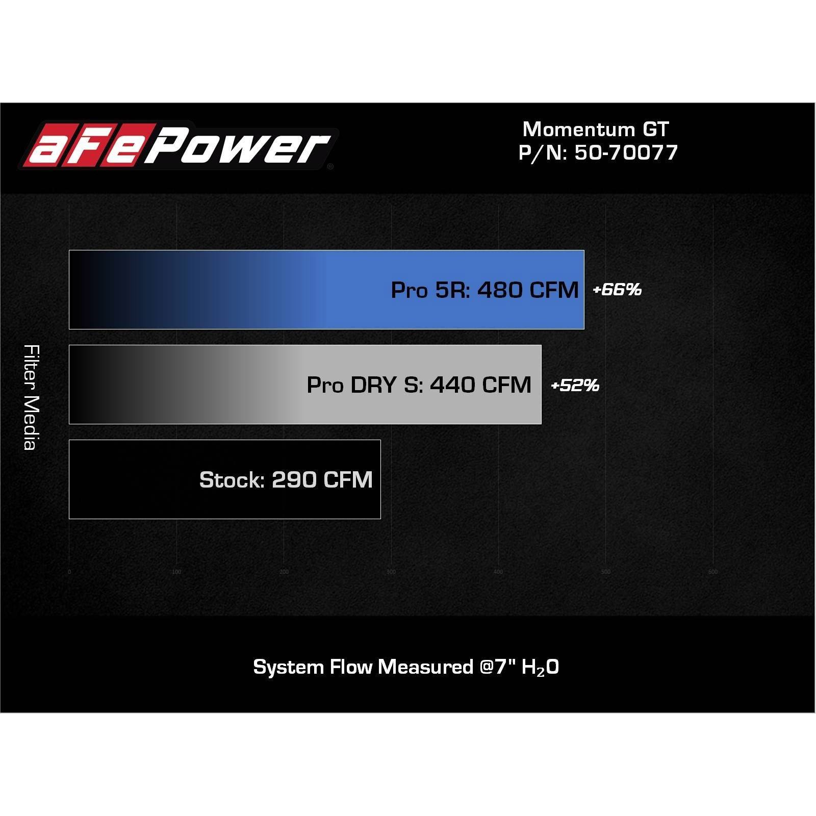 Momentum GT Cold Air Intake System w/ Pro DRY S Filter