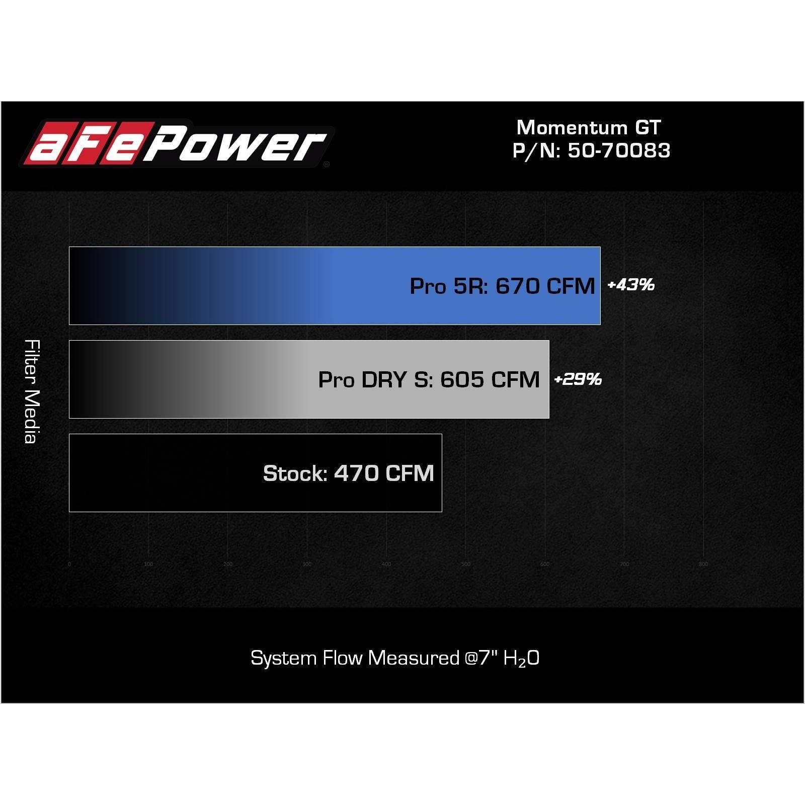 Momentum GT Cold Air Intake System w/ Pro DRY S Filters