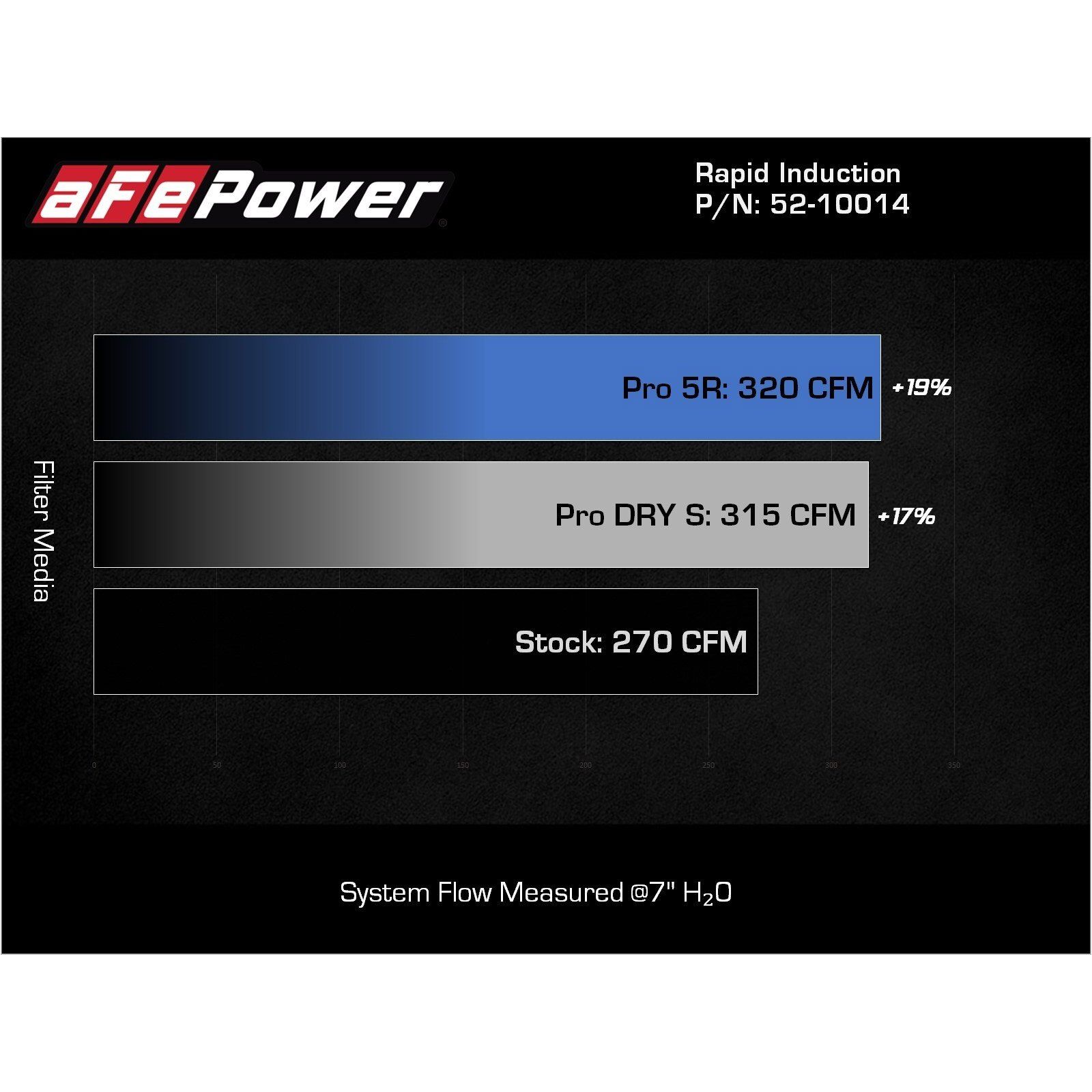 Rapid Induction Cold Air Intake System w/ Pro DRY S Filter