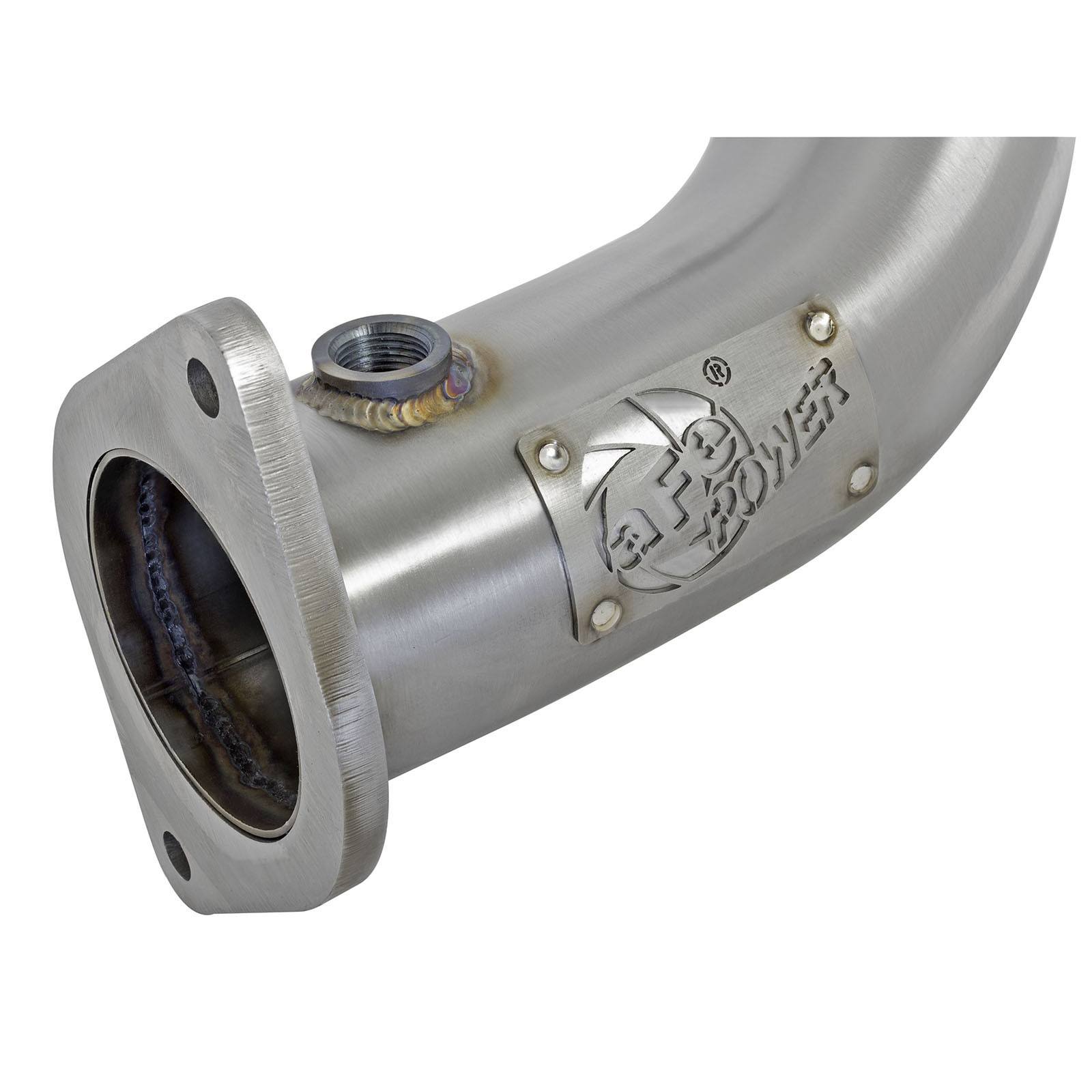 Twisted Steel Down Pipe 3 IN 304 Stainless Steel w/ Cat 48-34126-HC