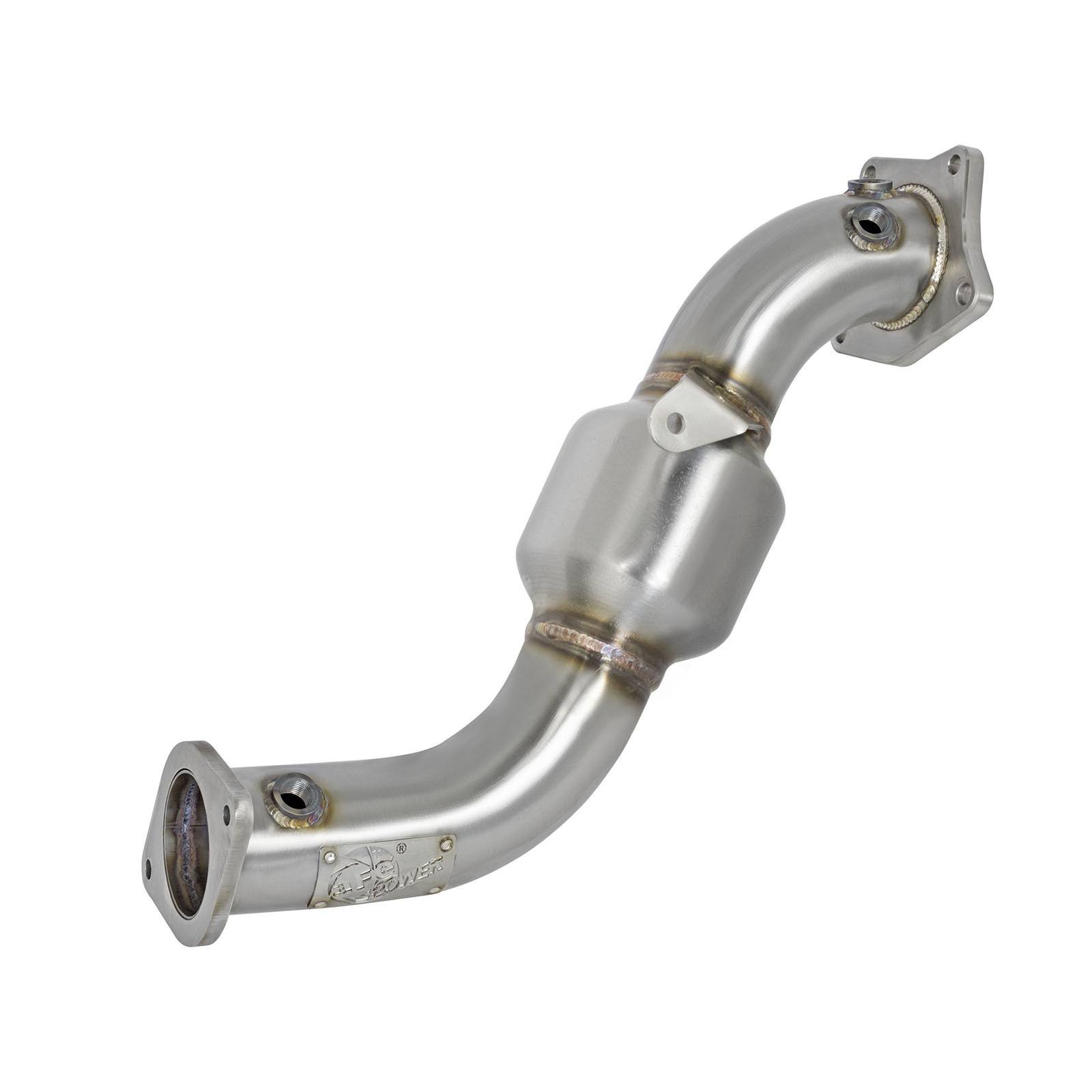 Twisted Steel Down Pipe 3 IN 304 Stainless Steel w/ Cat 48-34126-HC