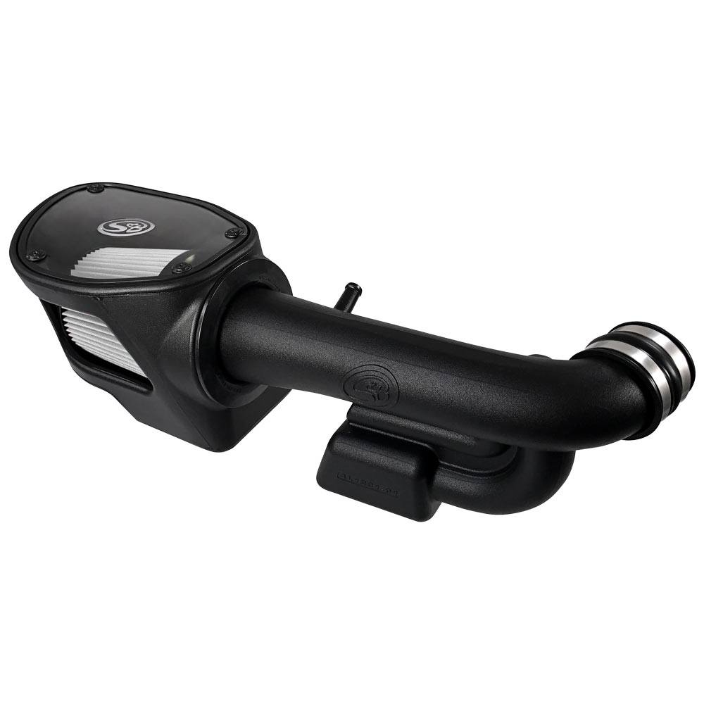 S&B Cold Air Intake For 12-18 Jeep Wrangler JK V6-3.6L Extendable White