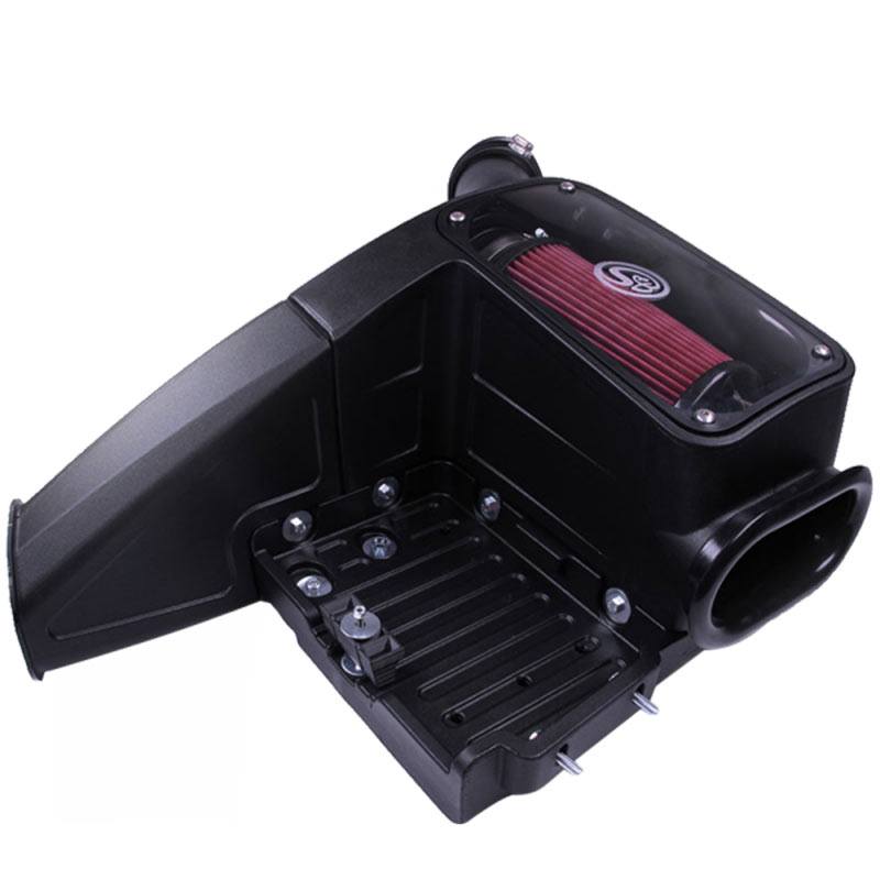 S&B 75-5062 Cold Air Intake For 98-03 Ford F250 F350 F450 F550 V8-7.3L Powerstroke Cotton Cleanable Red