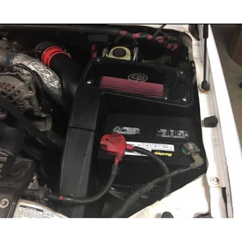 S&B Cold Air Intake For 98-03 Ford F250 F350 F450 F550 V8-7.3L Powerstroke Extendable White