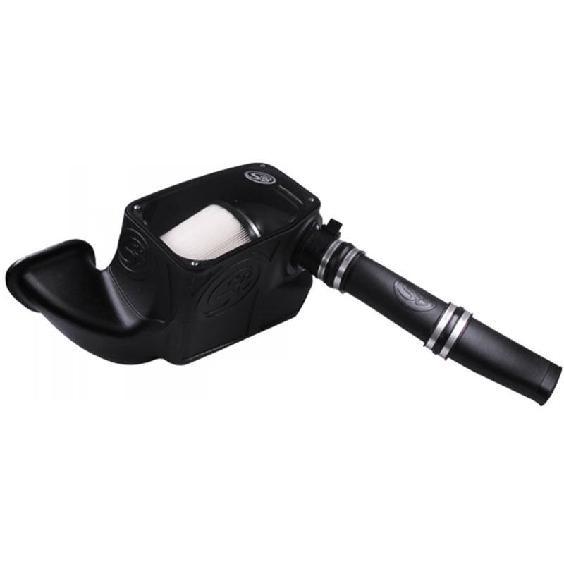 S&B 75-5074D Cold Air Intake For 14-18 Dodge Ram 1500 3.0L EcoDiesel V6 Dry Extendable White