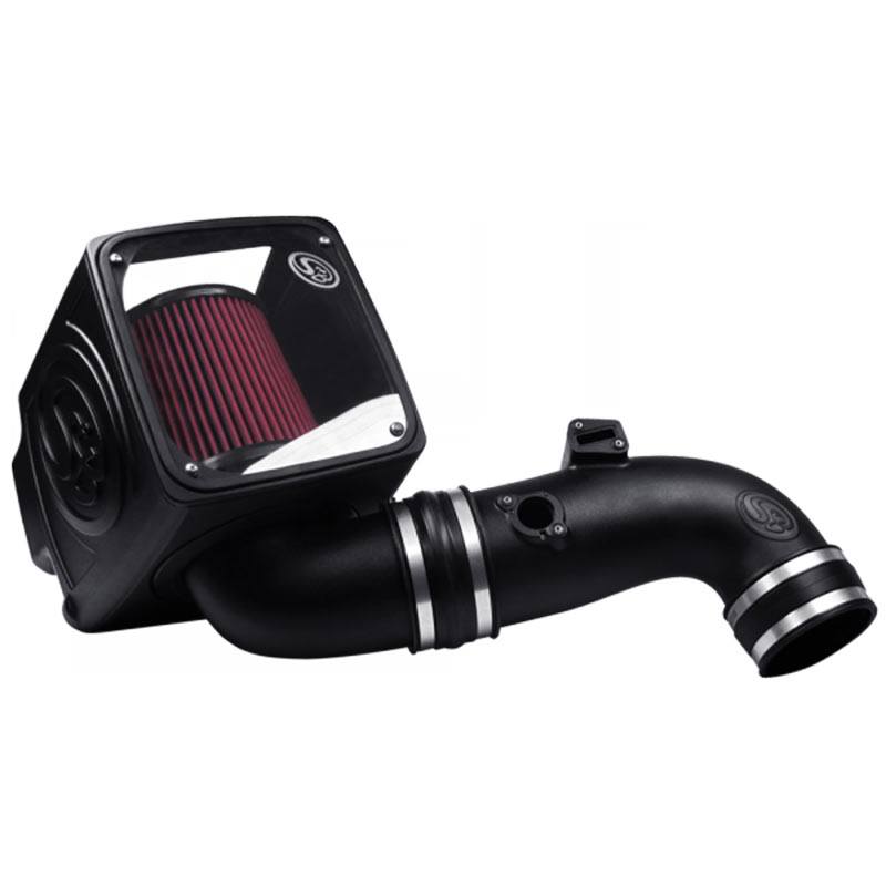 S&B 75-5075-1 Cold Air Intake For 11-16 Chevrolet Silverado GMC Sierra V8-6.6L LML Duramax Cotton Cleanable Red