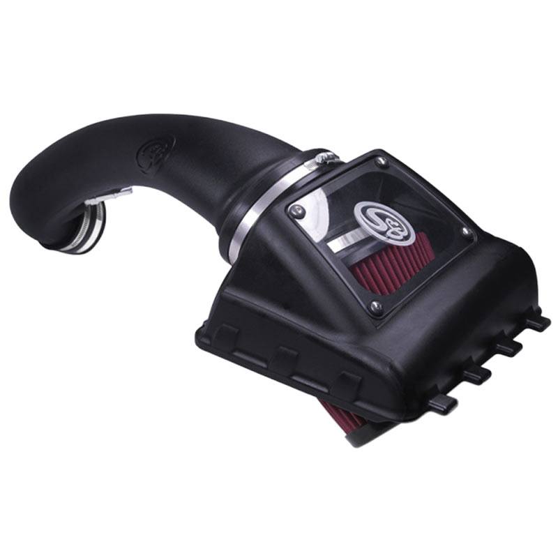 S&B 75-5076 Cold Air Intake For 11-14 Ford F150 V8-5.0L Oiled Cotton Cleanable Red