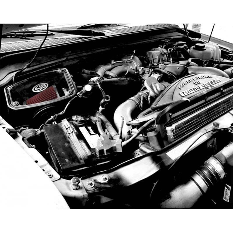 S&B Cold Air Intake For 08-10 Ford F250 F350 V8-6.4L Powerstroke Extendable White