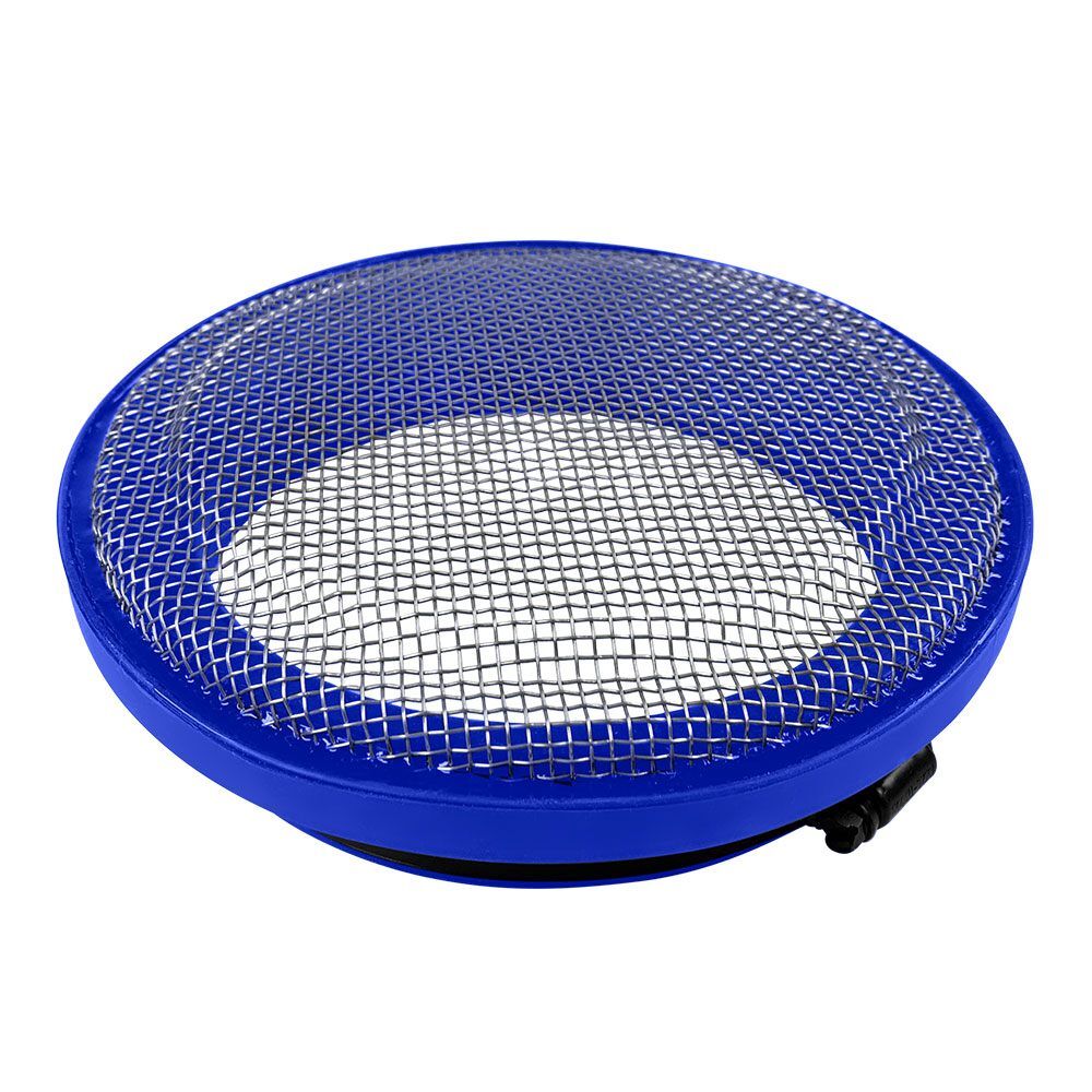S&B 77-3011 Turbo Screen 6.0 Inch Blue Stainless Steel Mesh W/Stainless Steel Clamp