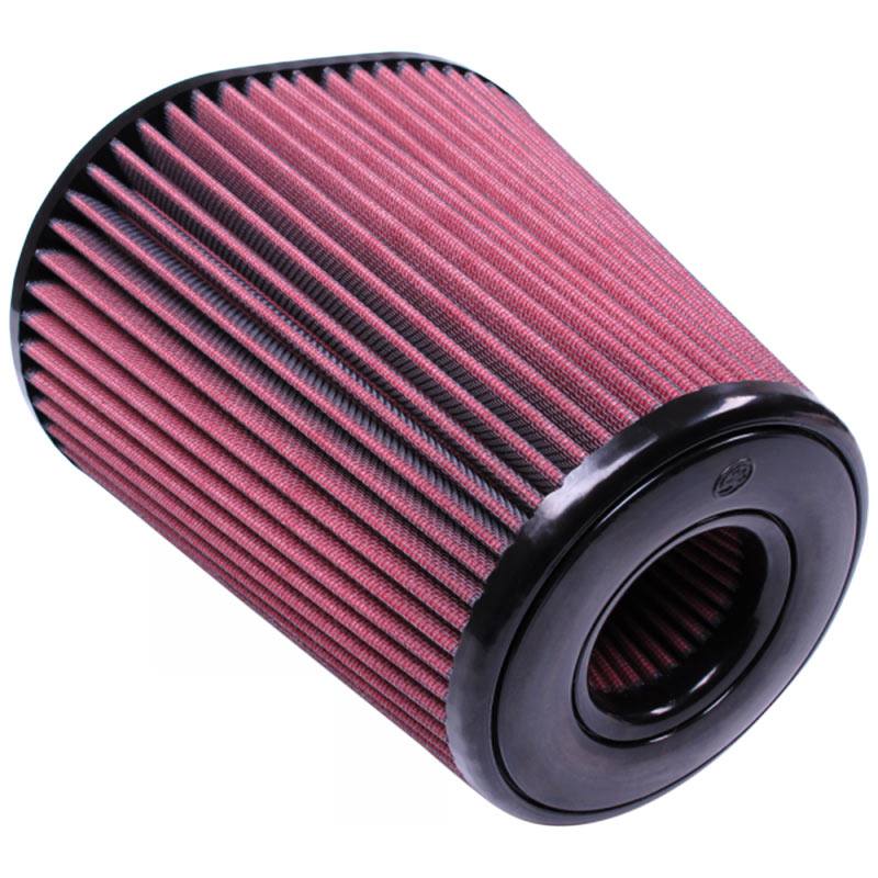 S&B CR-90037 Air Filter for Competitor Intakes AFE XX-90037 Oiled Cotton Cleanable Red