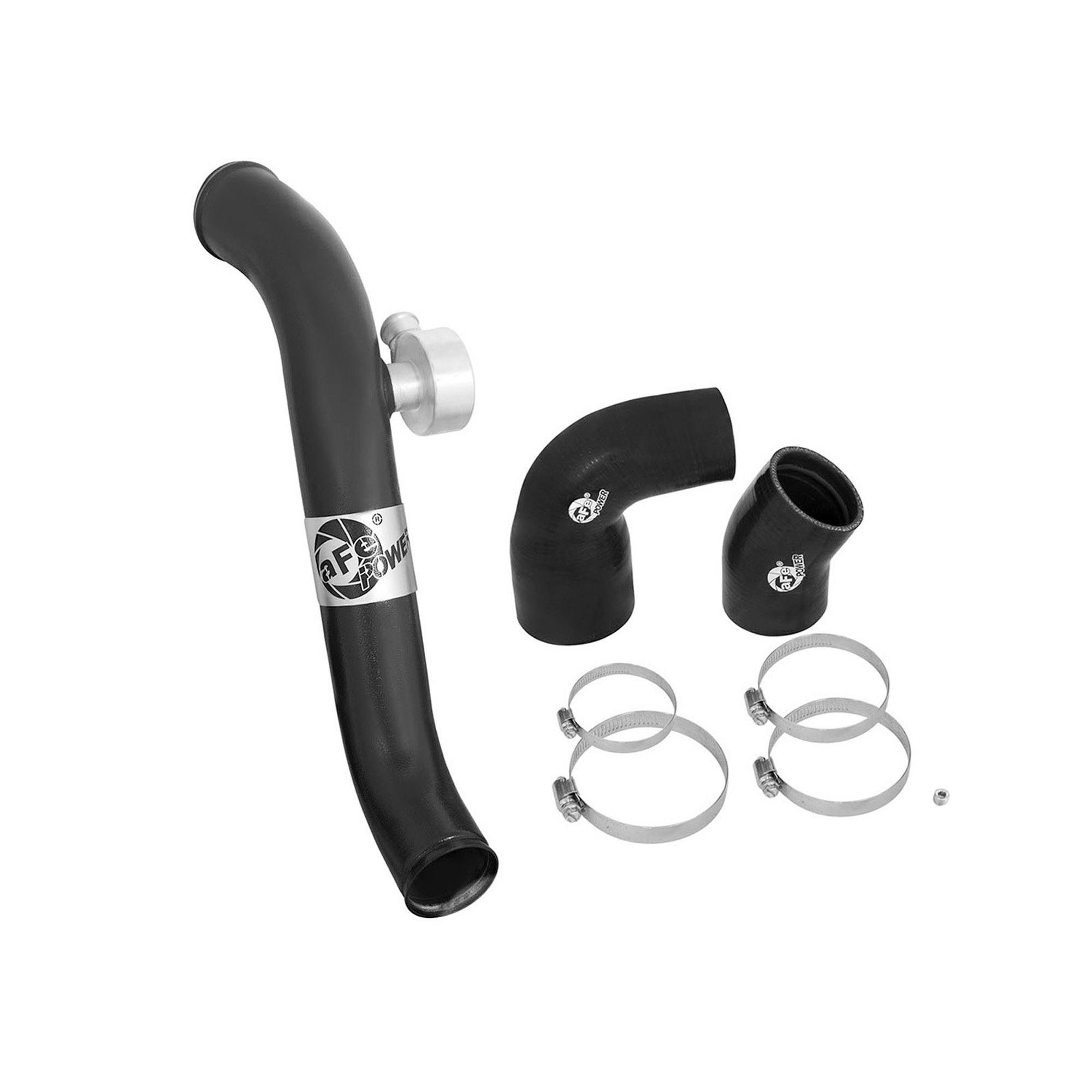 BladeRunner 2-1/2 IN Aluminum Hot Charge Pipe Black Ford Mustang 15-23 L4-2.3L (t)