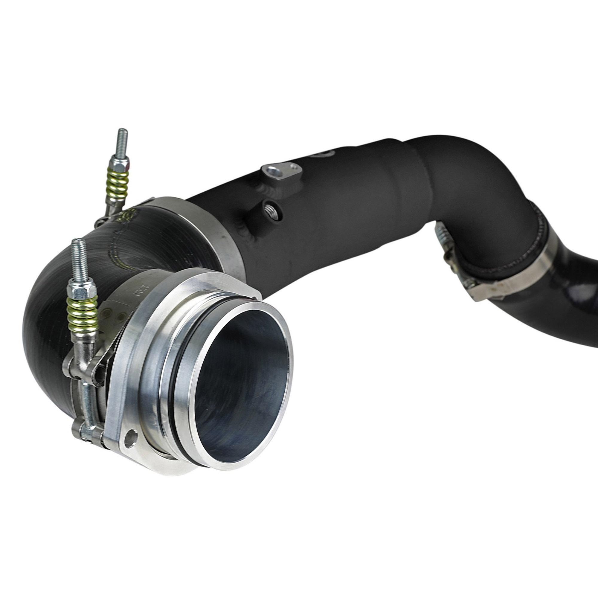 BladeRunner 2-1/2 IN Aluminum Hot Charge Pipe Black Toyota GR Supra (A90) 20-23 L6-3.0L (t)