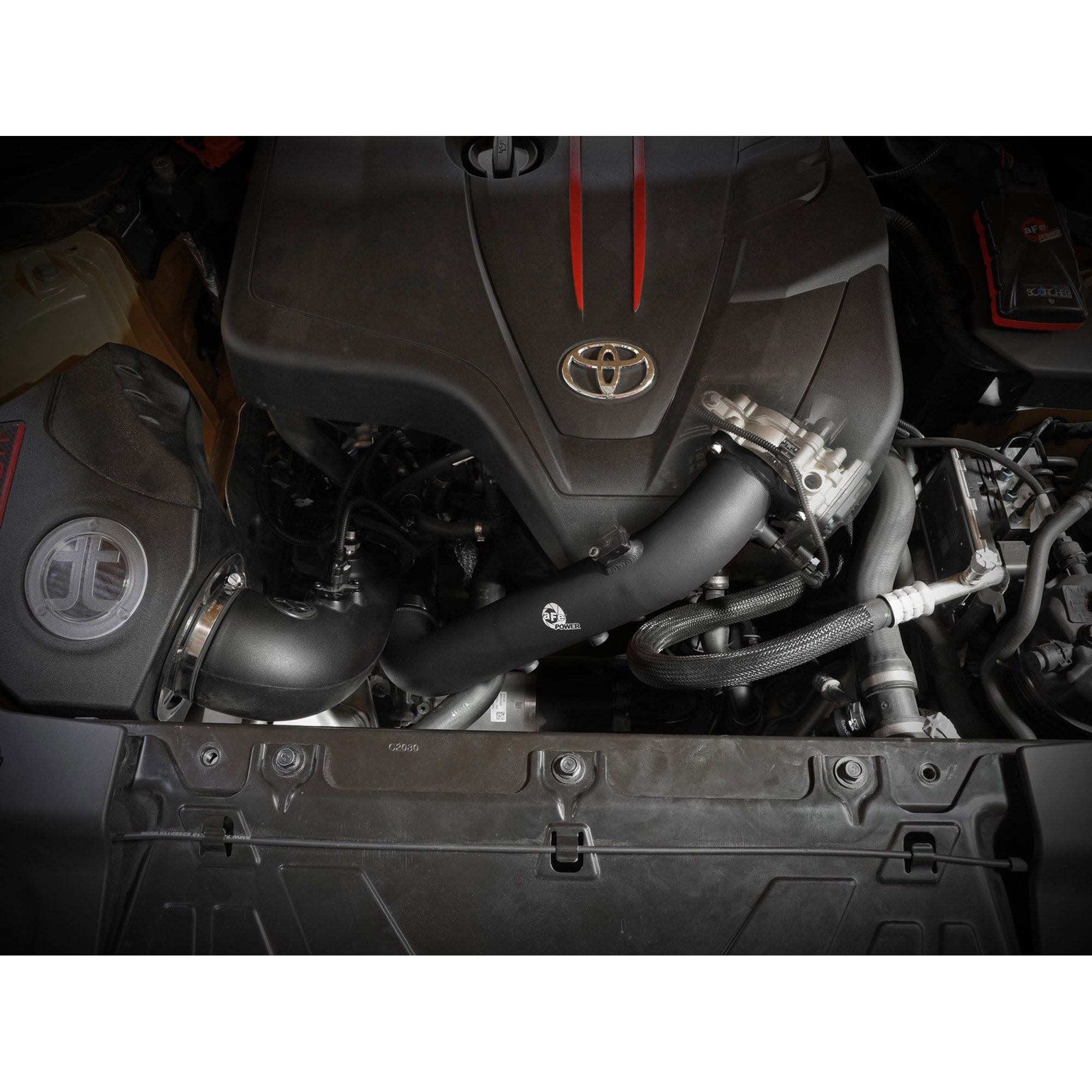 BladeRunner 2-3/4 IN Aluminum Hot Charge Pipe Black Toyota GR Supra (A90) 21-22 L4-2.0L (t)
