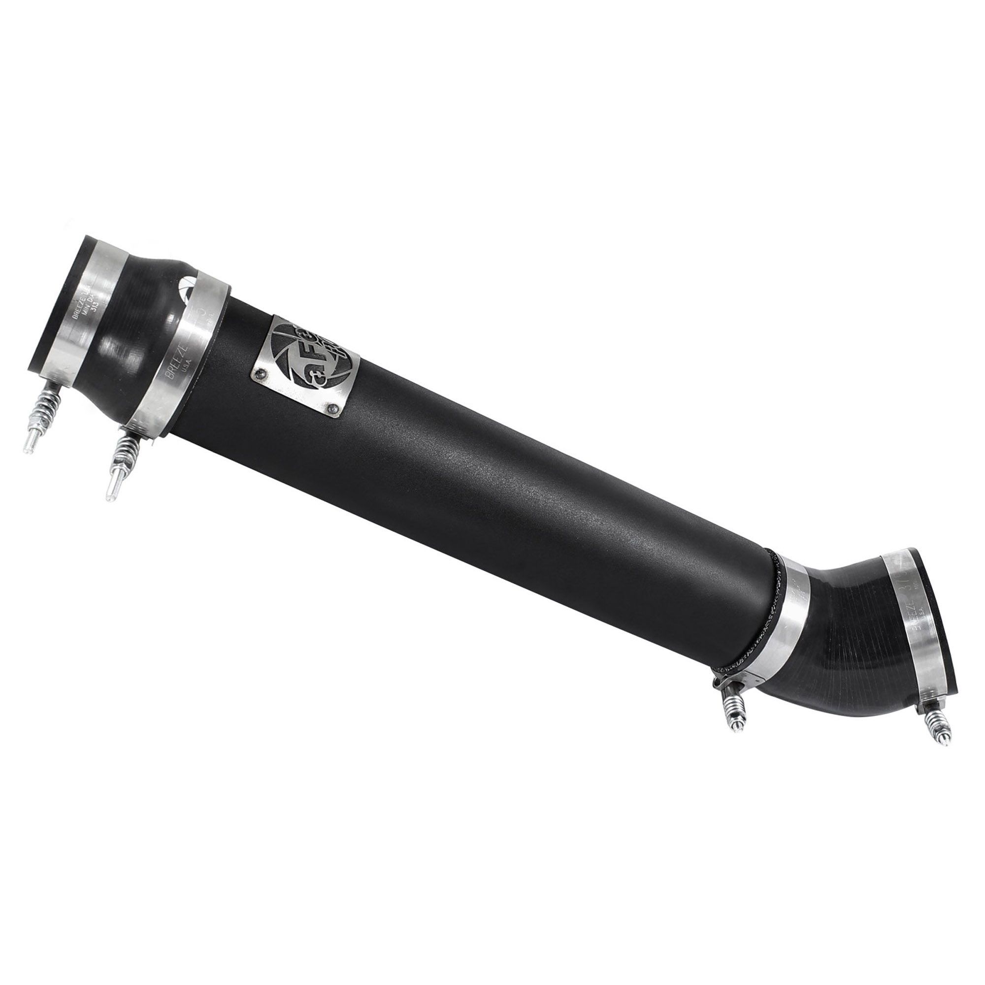 BladeRunner 3-1/2 IN Aluminum Cold Charge Pipe Black Dodge Diesel Trucks 94-02 L6-5.9L (td)