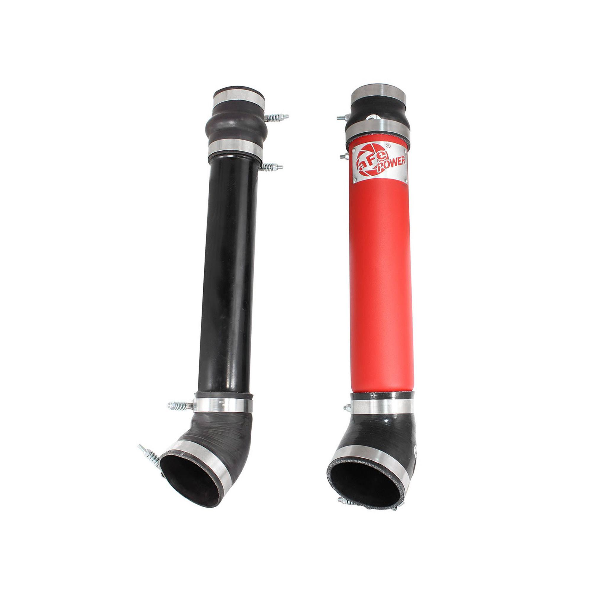 BladeRunner 3-1/2 IN Aluminum Cold Charge Pipe Red Dodge Diesel Trucks 94-02 L6-5.9L (td)
