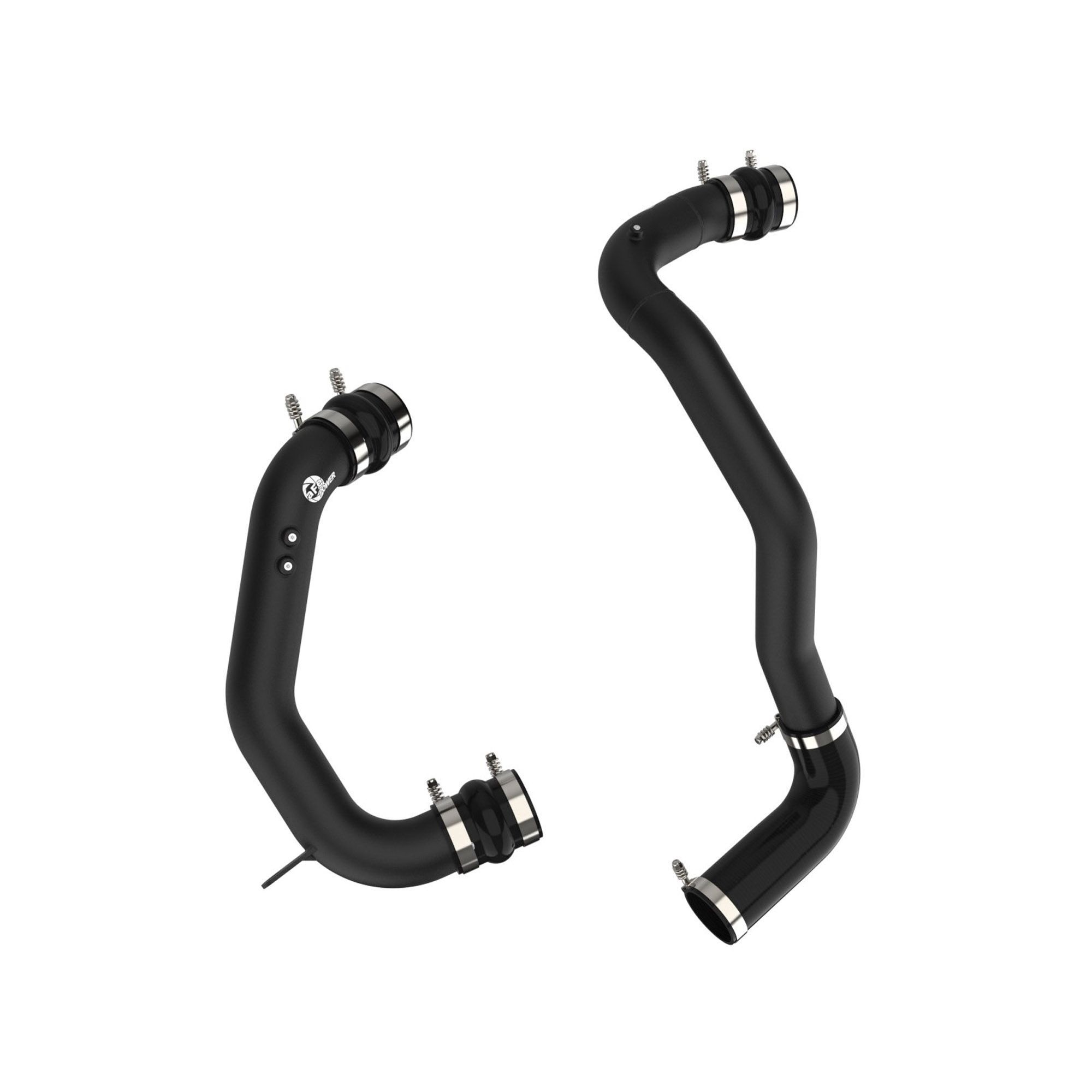 BladeRunner 3 IN Aluminum Hot and Cold Charge Pipe Kit Black Ford Diesel Trucks 08-10 V8-6.4L (td)