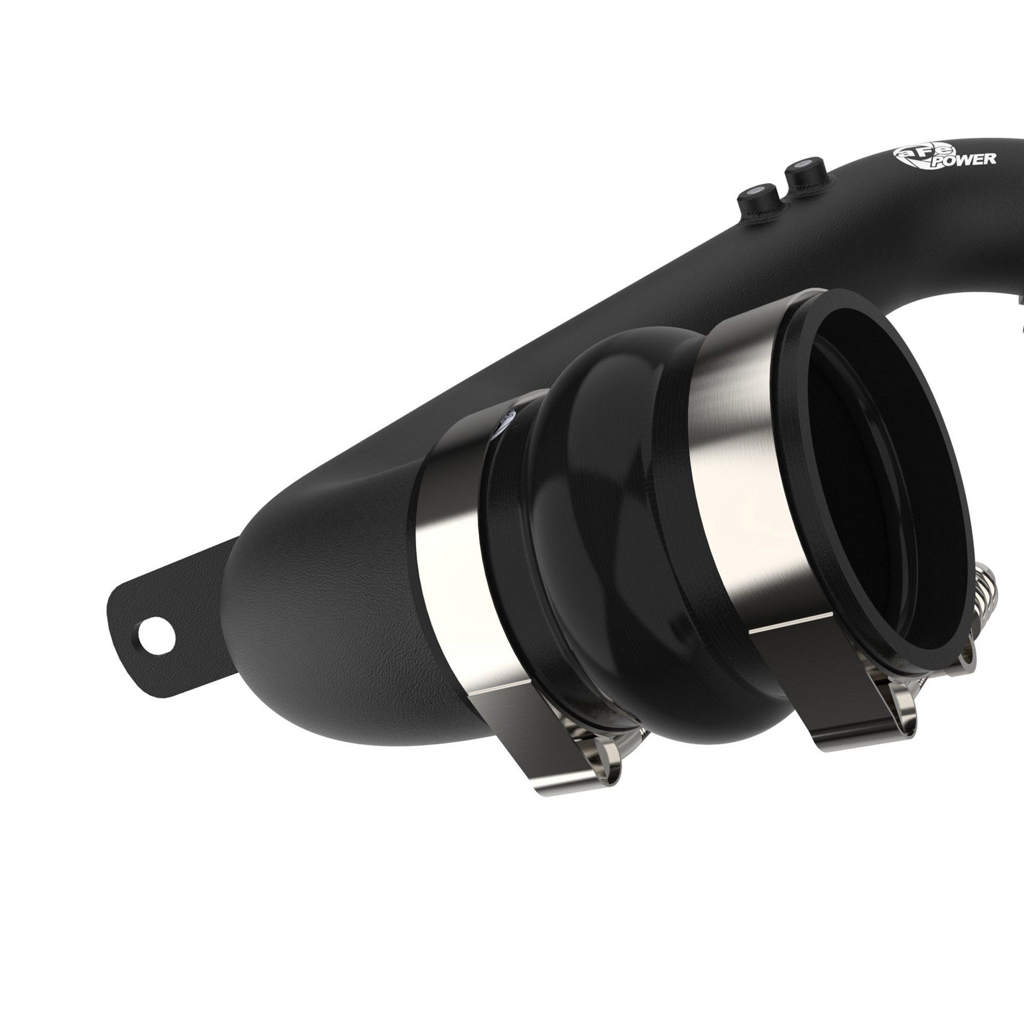 BladeRunner 3 IN Aluminum Hot and Cold Charge Pipe Kit Black Ford Diesel Trucks 08-10 V8-6.4L (td)