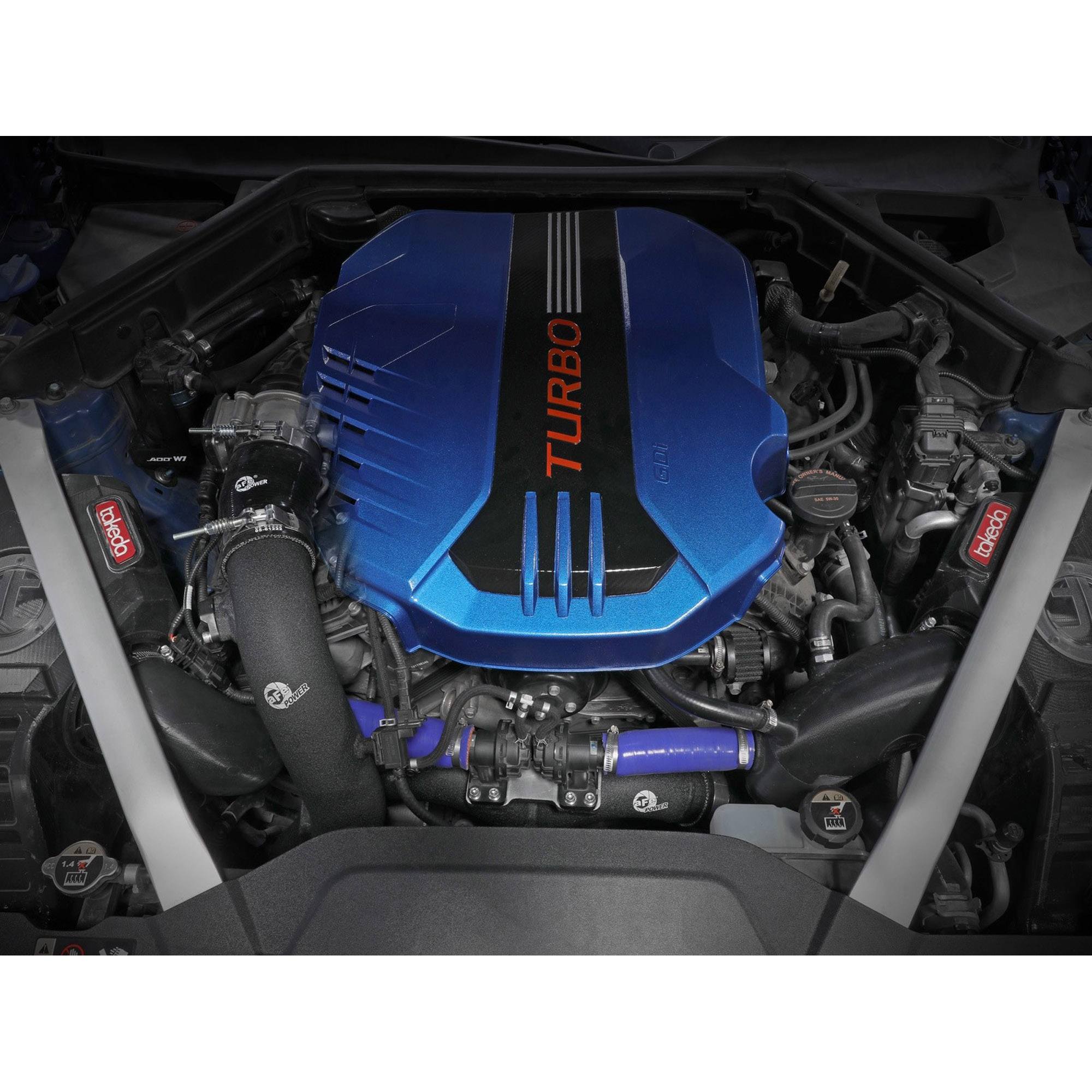 BladeRunner 3 IN Aluminum Hot and Cold Charge Pipe Kit Black Kia Stinger 18-23 V6-3.3L (tt)