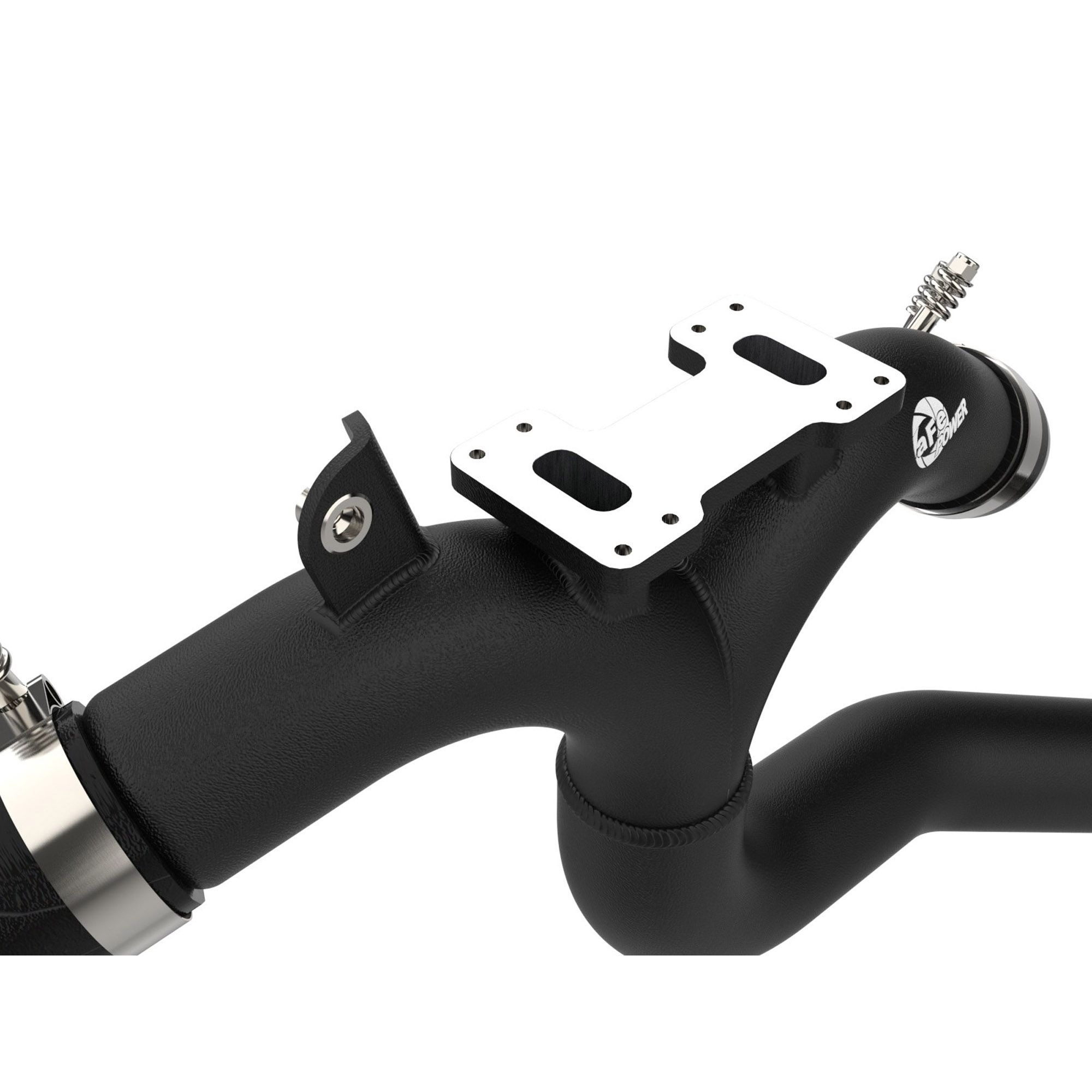 BladeRunner 3 IN Aluminum Hot and Cold Charge Pipe Kit Black Kia Stinger 18-23 V6-3.3L (tt)