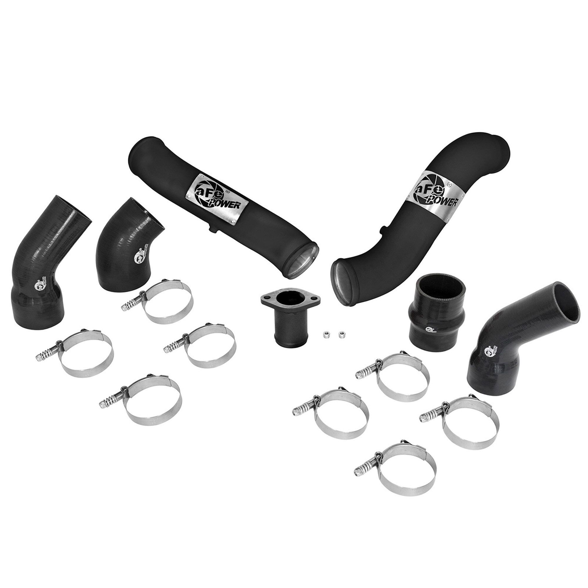 BladeRunner 3 IN Aluminum Hot and Cold Charge Pipe Kit Black Nissan Titan XD 16-19 V8-5.0L (td)