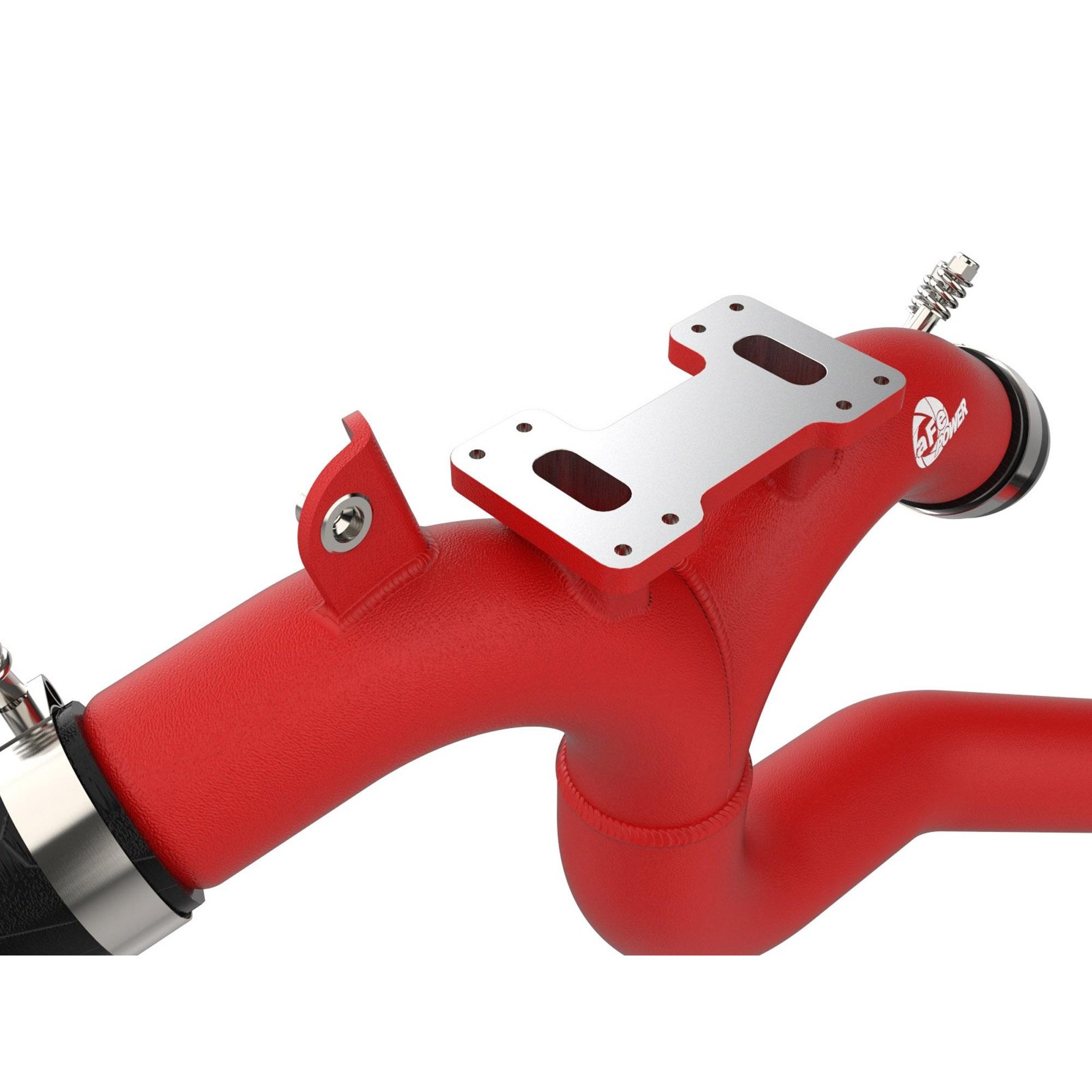 BladeRunner 3 IN Aluminum Hot and Cold Charge Pipe Kit Red Kia Stinger 18-23 V6-3.3L (tt)