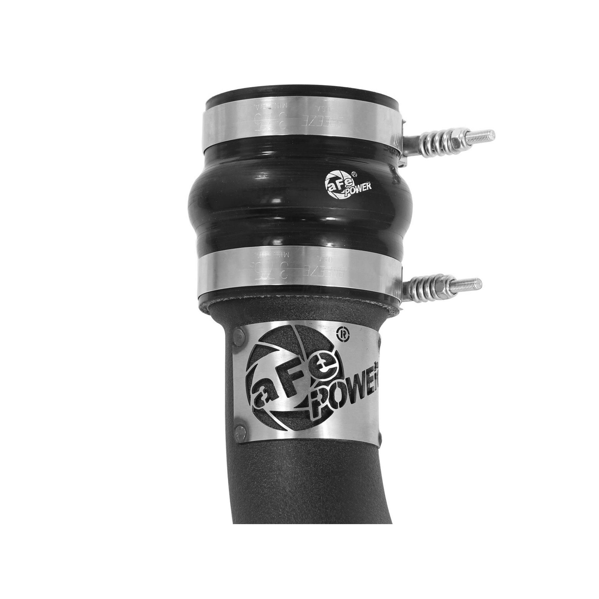 BladeRunner 3 IN Aluminum Hot Charge Pipe Black Dodge RAM Diesel Trucks 13-18 L6-6.7L (td)