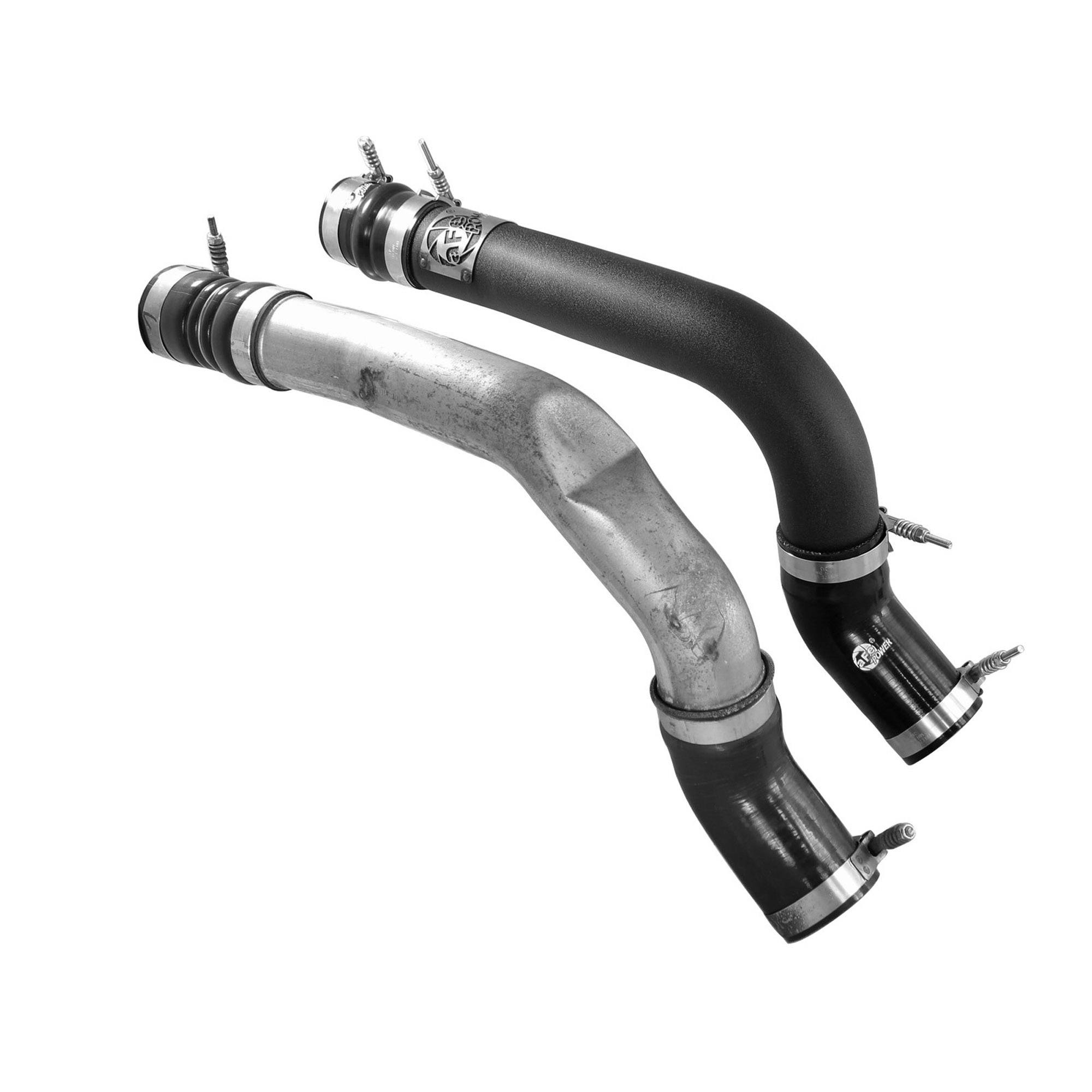 BladeRunner 3 IN Aluminum Hot Charge Pipe Black Dodge RAM Diesel Trucks 13-18 L6-6.7L (td)