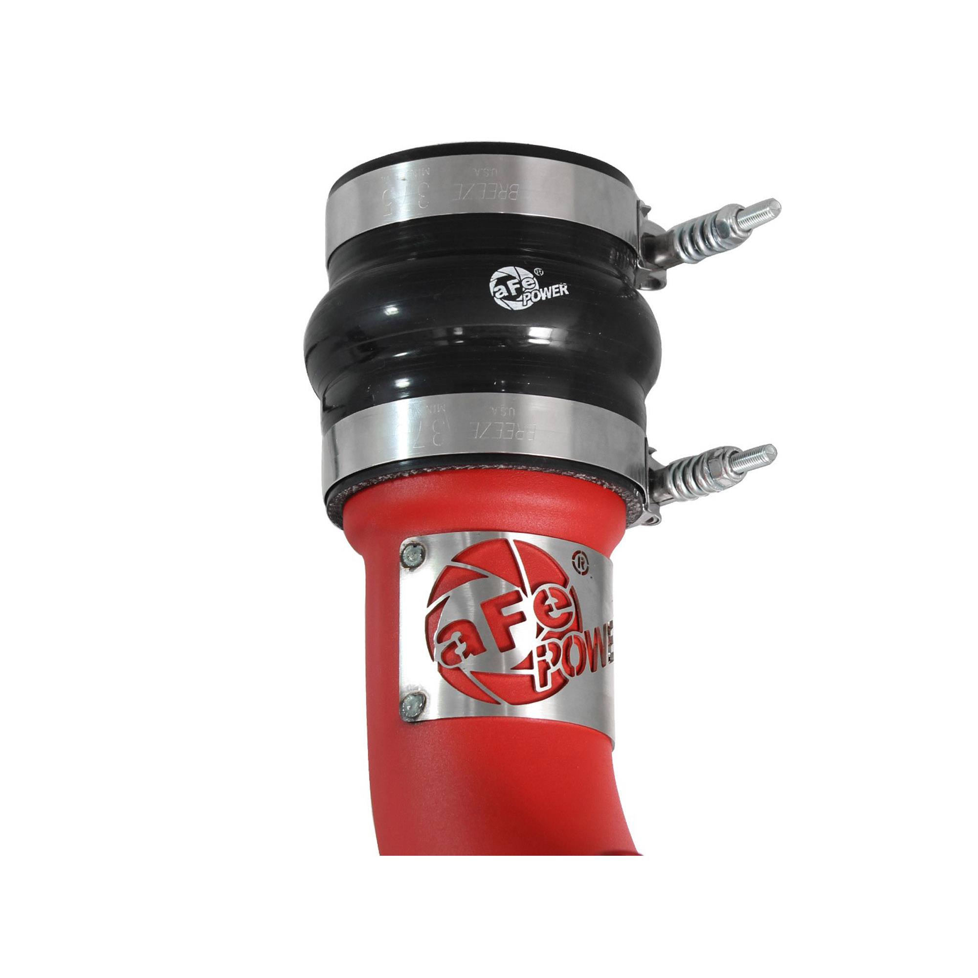 BladeRunner 3 IN Aluminum Hot Charge Pipe Red Dodge RAM Diesel Trucks 13-18 L6-6.7L (td)