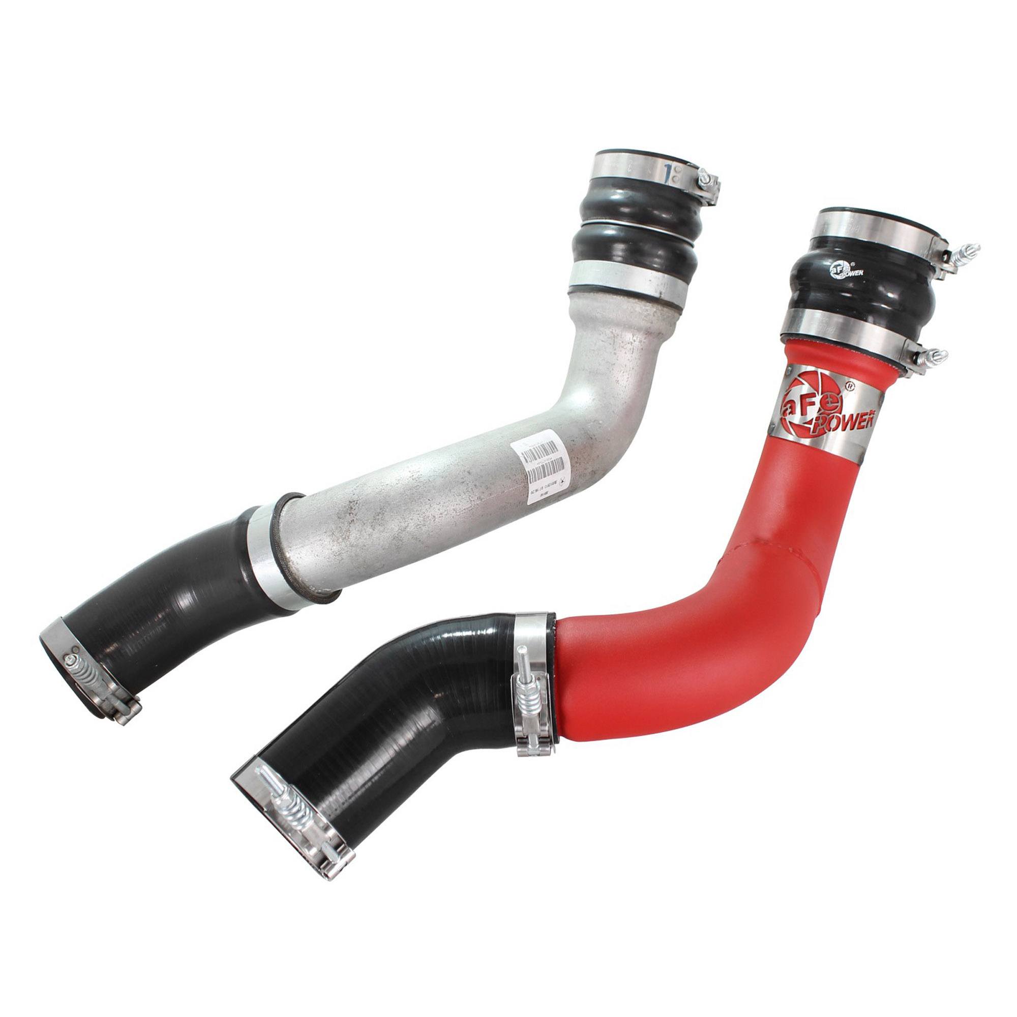 BladeRunner 3 IN Aluminum Hot Charge Pipe Red Dodge RAM Diesel Trucks 13-18 L6-6.7L (td)