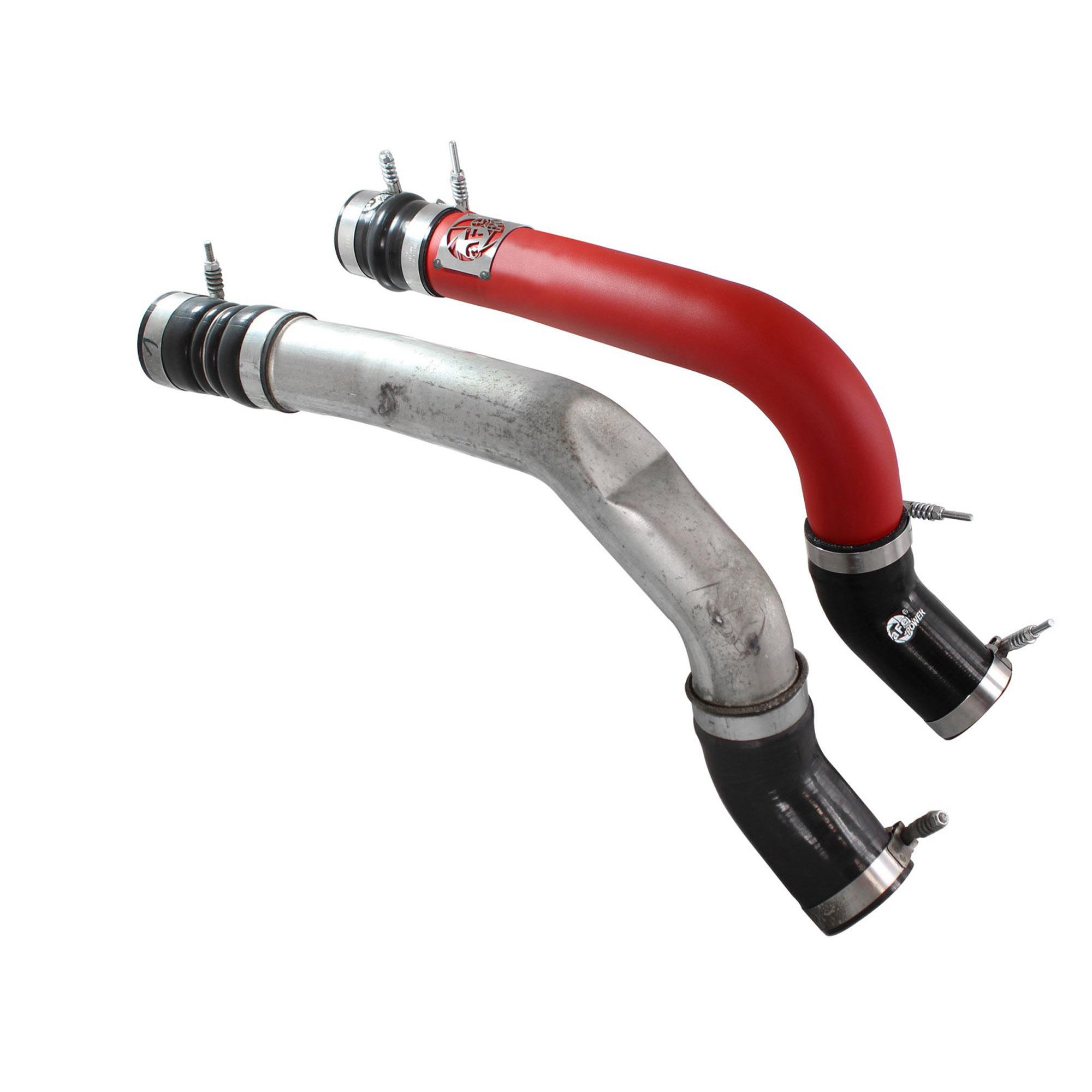BladeRunner 3 IN Aluminum Hot Charge Pipe Red Dodge RAM Diesel Trucks 13-18 L6-6.7L (td)