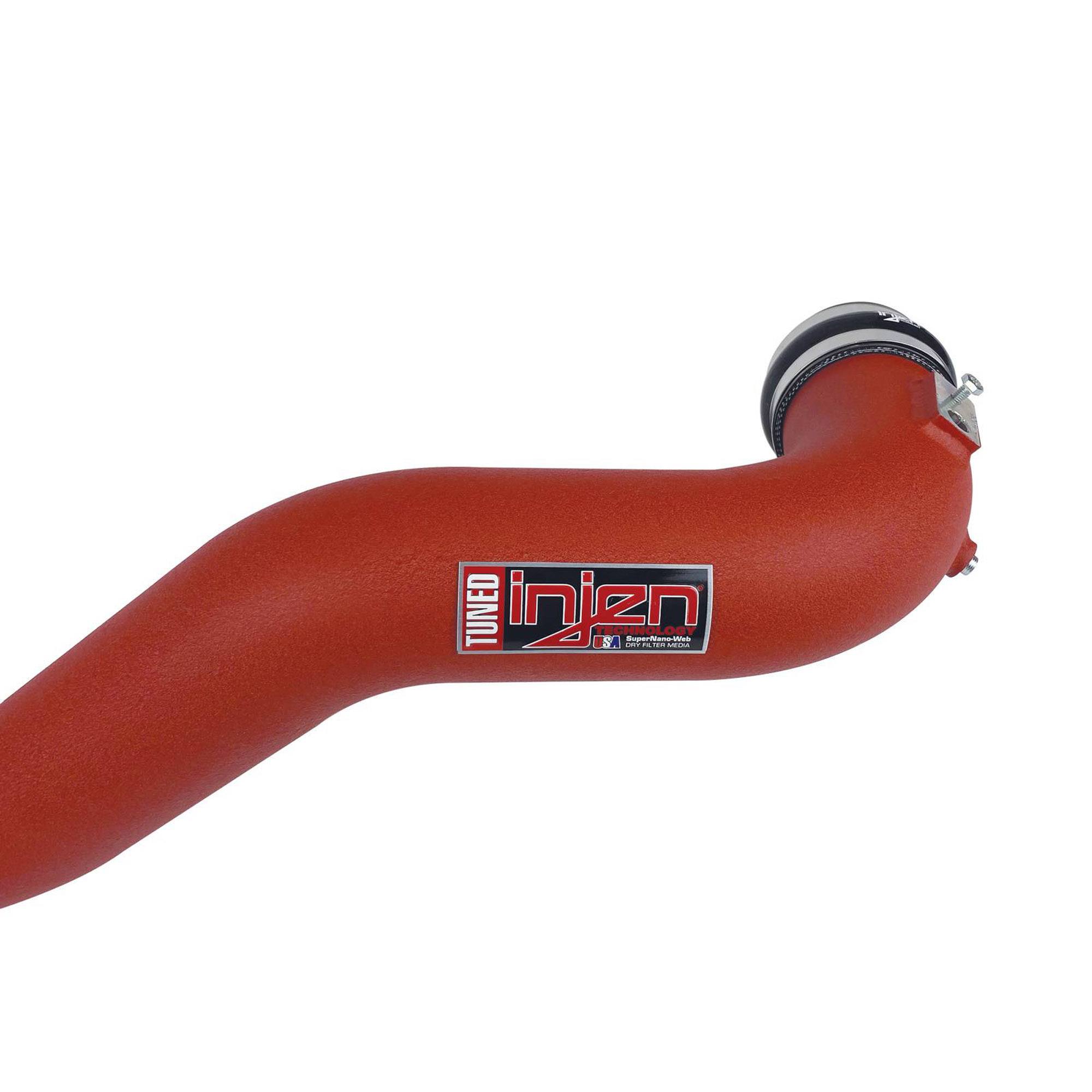 Injen SES Intercooler Pipes - SES9015ICP-P Wrinkle Red INJ-SES9015ICPWR