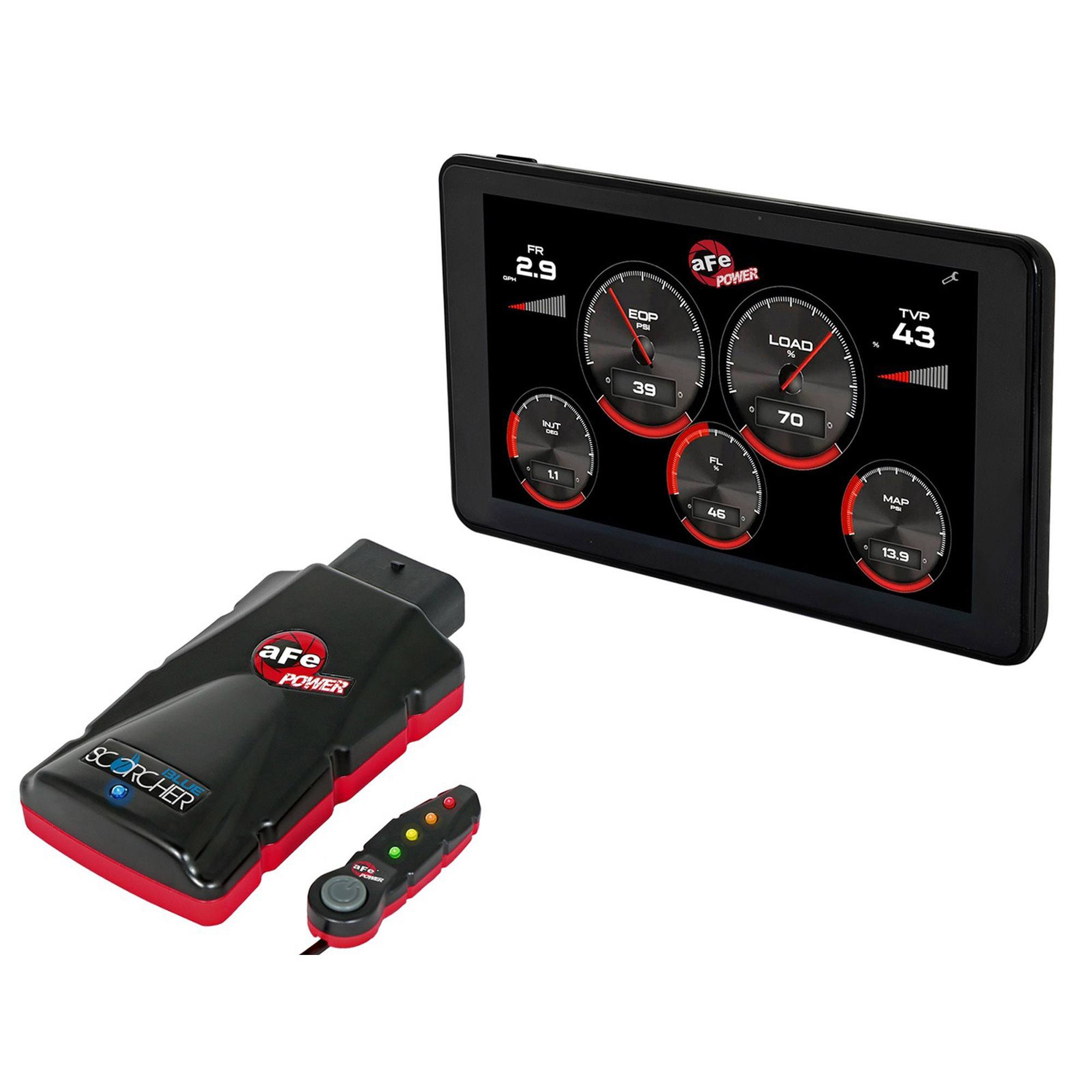SCORCHER BLUE Bluetooth Power Module & AGD Advanced Gauge Display Monitor Combo RAM Diesel Trucks 13-18 L6-6.7L (td)