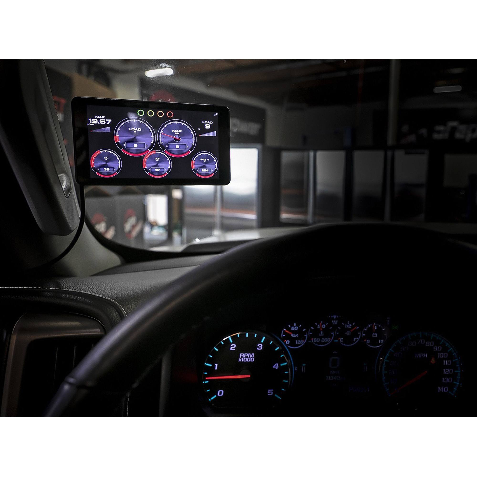 SCORCHER BLUE Bluetooth Power Module & AGD Advanced Gauge Display Monitor Combo RAM Diesel Trucks 13-18 L6-6.7L (td)