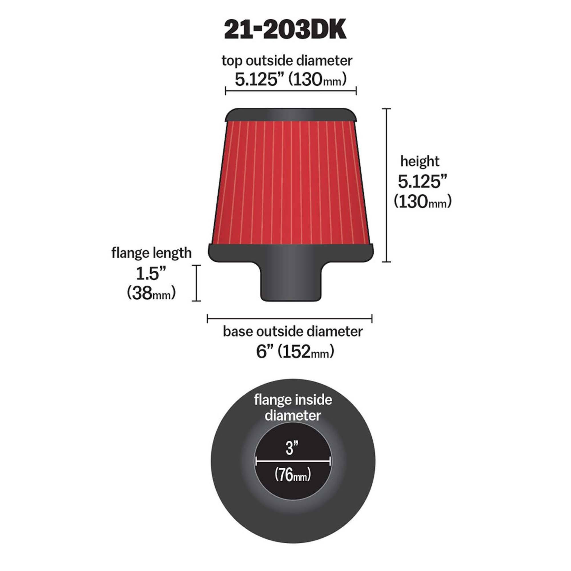 AEM-21-203DK DryFlow Air Filter - Image 2