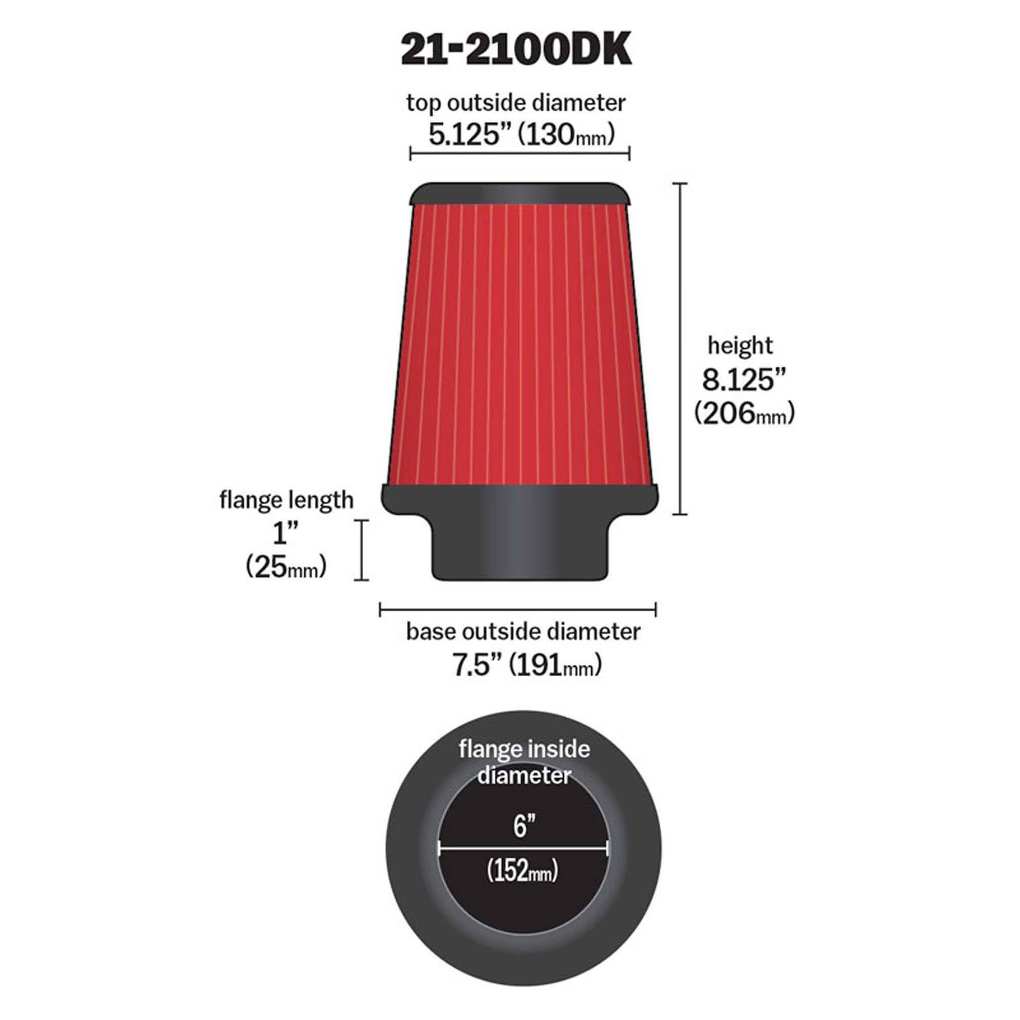 AEM-21-2100DK DryFlow Air Filter - Image 2