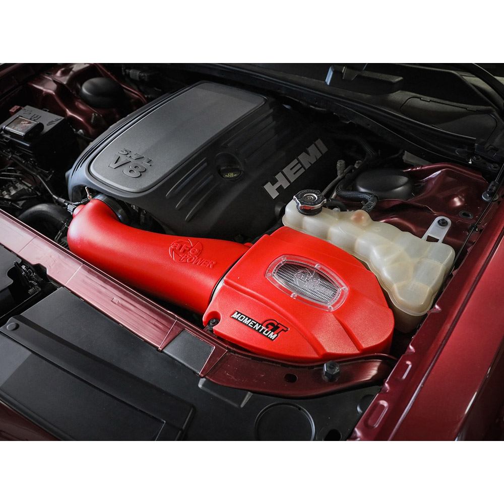 Momentum Gt Red Edition Cold Air Intake System W/ Pro Dry S Filter- AFE-51-72202-R
