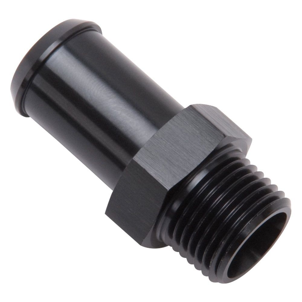 Edelbrock Heater Hose End Fitting - Straight with 3/8" NPT and 5/8" Barb. - EDB-8187