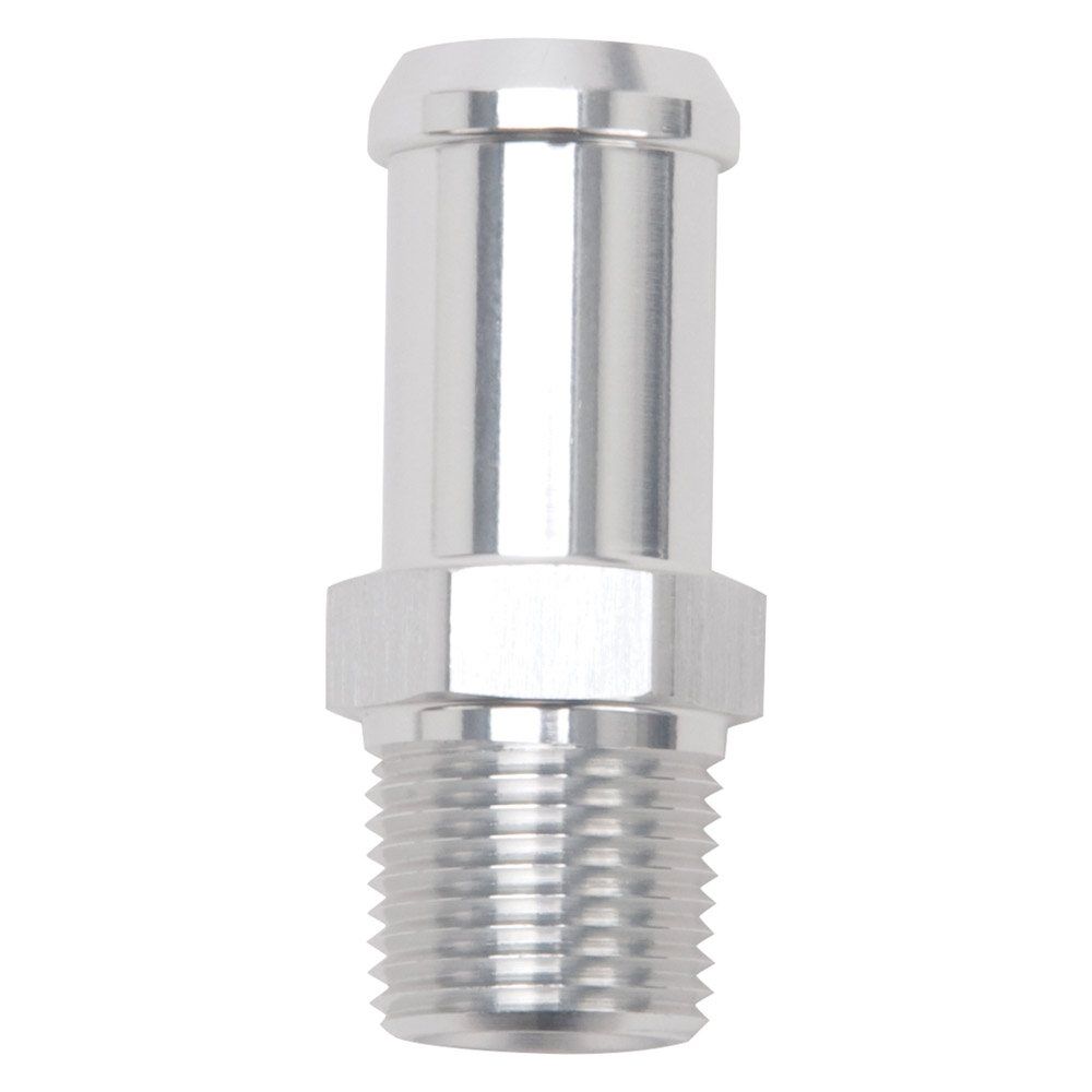 Edelbrock Heater Hose End Fitting - Straight with 3/8" NPT and 5/8" Barb. - EDB-8188