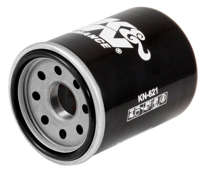 K&N KN-621 oil filter with integrated welded nut for easy installation